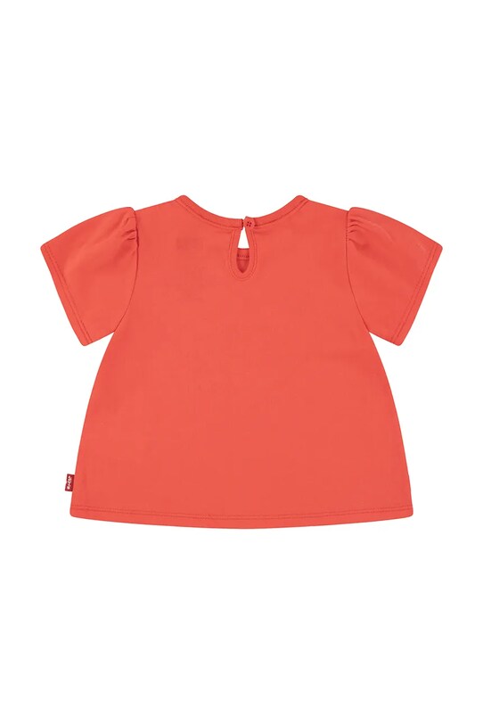 Μπλουζάκι μωρού Levi's HEART SS PUFF SLEEVE SLV TEE 1EM402 κόκκινο SS25