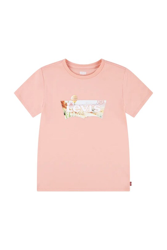 Παιδικό μπλουζάκι Levi's HOT AIR BALLOON BATWING TE 4EM638 πορτοκαλί SS25