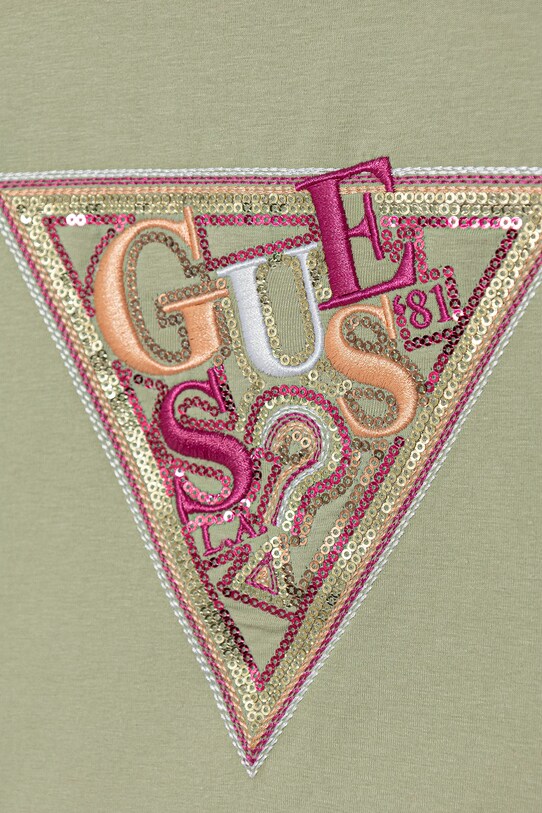 Κοριτσίστικα Παιδικό μπλουζάκι Guess J5GI04.K6YW4.PPYA πράσινο