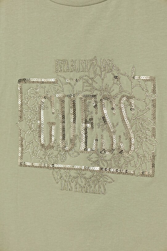 Κοριτσίστικα Παιδικό μπλουζάκι Guess J5GI18.K6YW4.PPYA πράσινο