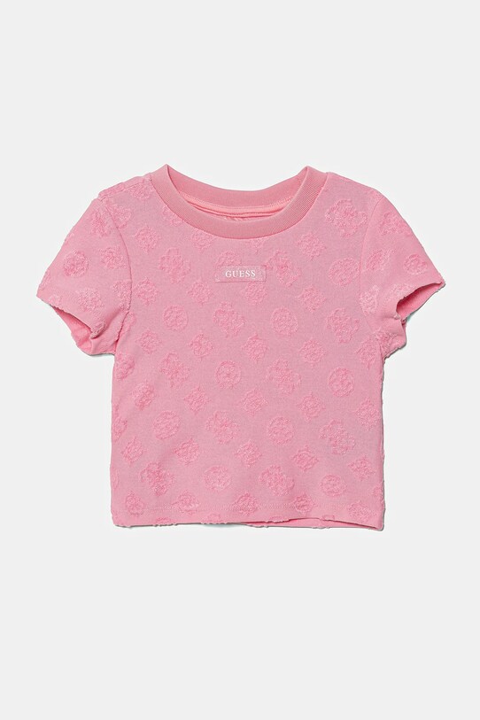 Παιδικό μπλουζάκι Guess άλλο ροζ J5GP04.KCT02.PPYA