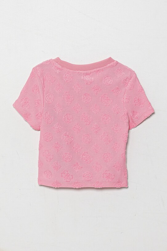 Παιδικό μπλουζάκι Guess J5GP04.KCT02.PPYA ροζ SS25