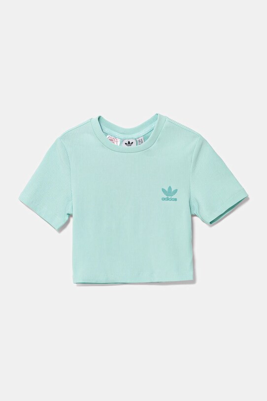 Παιδικό μπλουζάκι adidas Originals JI5783 τιρκουάζ SS25