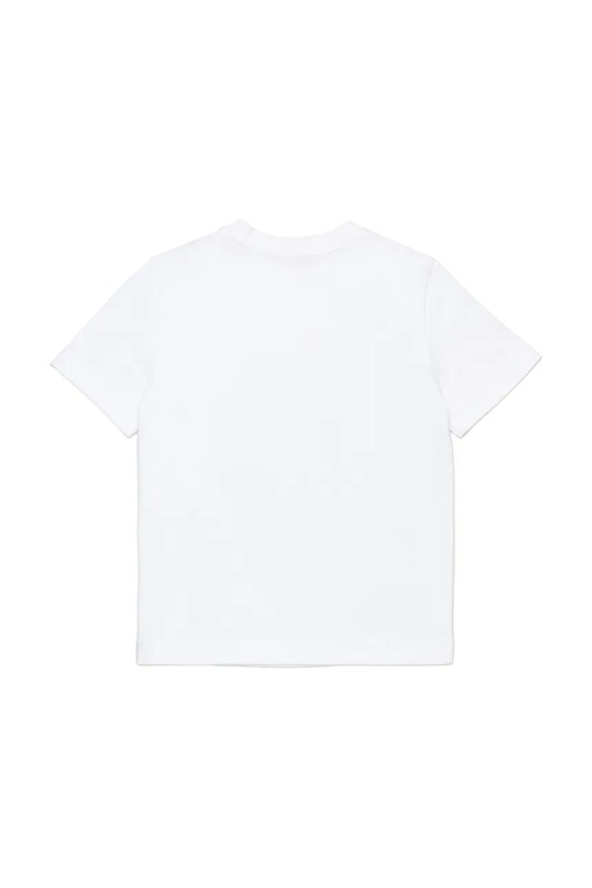 Παιδικό βαμβακερό μπλουζάκι Diesel TCUORE T-SHIRT J02233 λευκό SS25