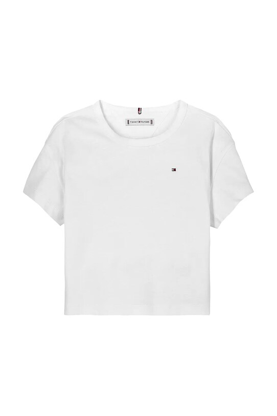 Μπλουζάκι Tommy Hilfiger KG0KG08555.98.122.PPYA λευκό SS25