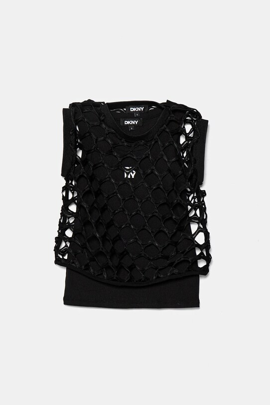 Παιδικό top Dkny με ελαστάν μαύρο D62317.114.150