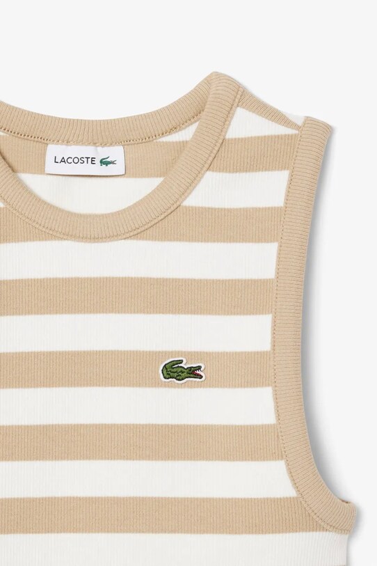 Κοριτσίστικα Παιδικό top Lacoste TJ8759 μπεζ