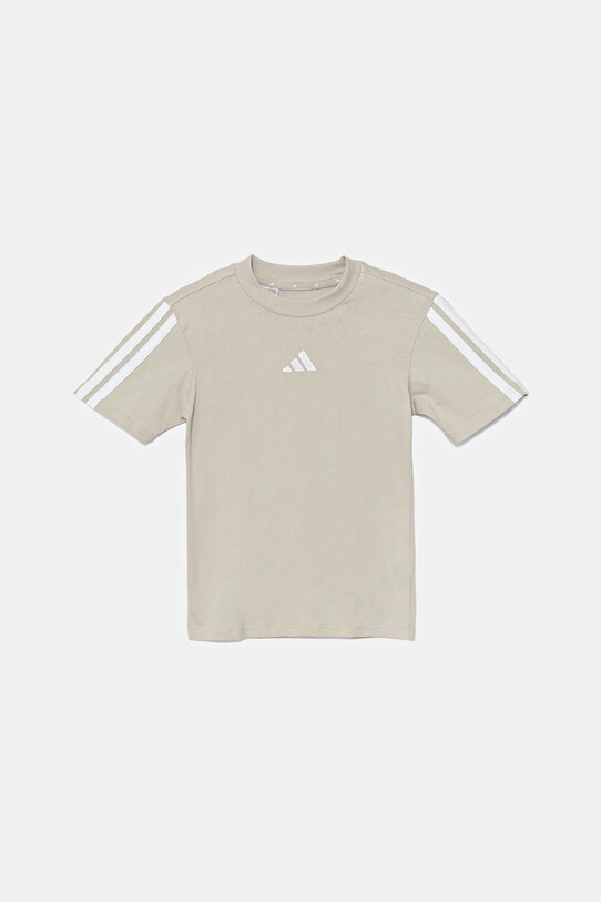 Παιδικό βαμβακερό μπλουζάκι adidas βαμβάκι μπεζ JN7995