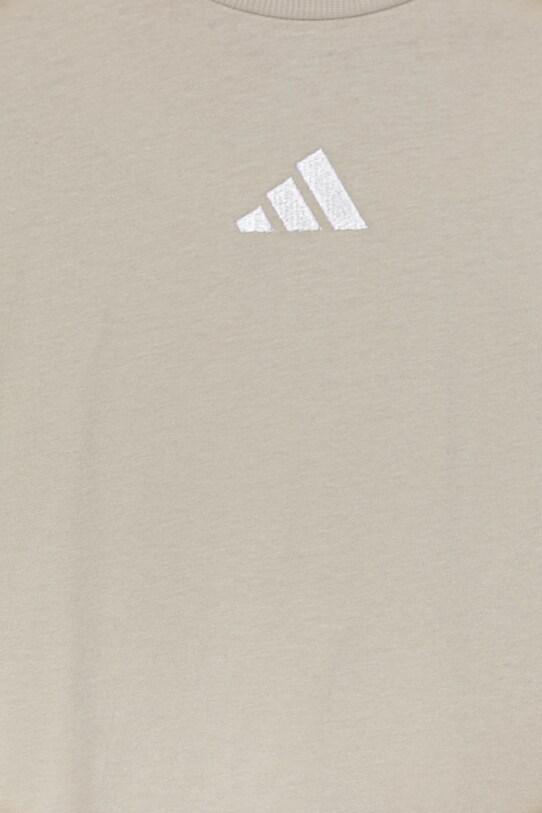 Αγορίστικα Παιδικό βαμβακερό μπλουζάκι adidas JN7995 μπεζ
