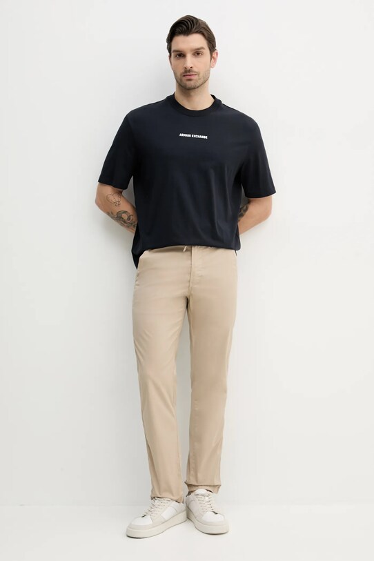 Βαμβακερό μπλουζάκι Armani Exchange XM000588.AF12308 σκούρο μπλε SS25