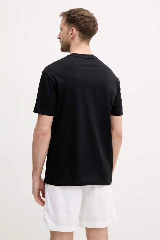Ρούχα Βαμβακερό μπλουζάκι Armani Exchange XM000328.AF10364 μαύρο