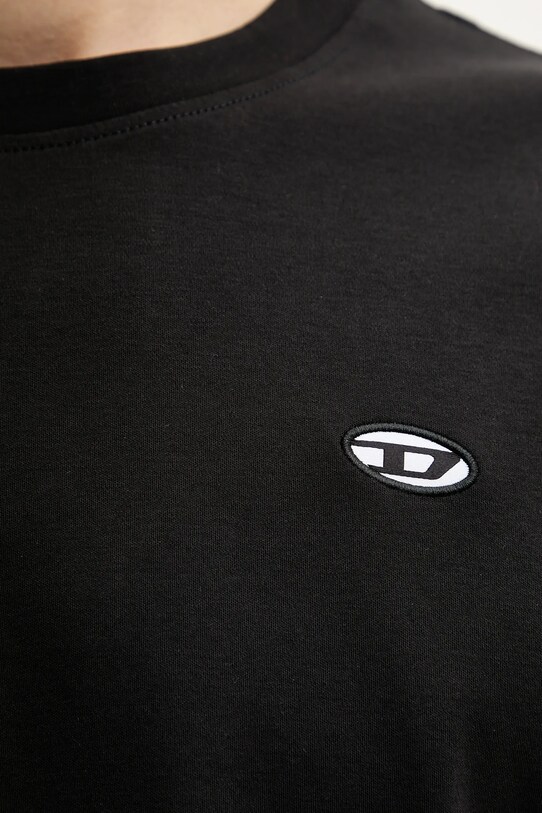 Μπλουζάκι Diesel T-ADJUST-DOVAL-PJ T-SHIRT A15056.0AIJU μαύρο