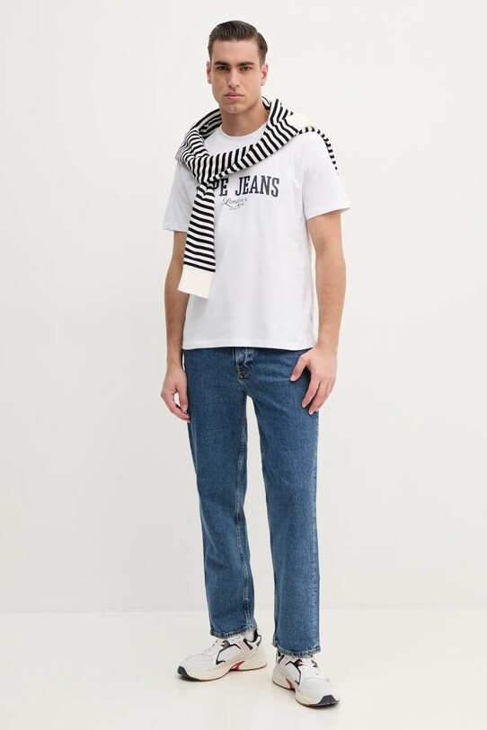 Μπλουζάκι Pepe Jeans DERRIL TEE PM509766 λευκό SS25