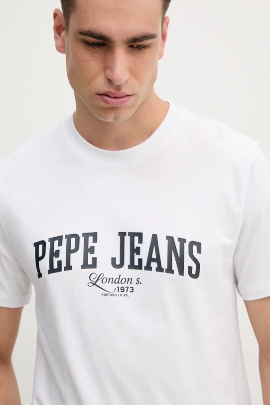 Μπλουζάκι Pepe Jeans DERRIL TEE λευκό PM509766
