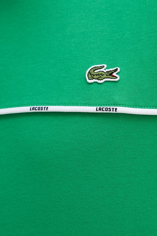 Βαμβακερό μπλουζάκι Lacoste TH9842 πράσινο