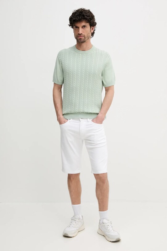 Βαμβακερό πουλόβερ Lindbergh 30.804115.PASTEL.GREEN πράσινο SS25
