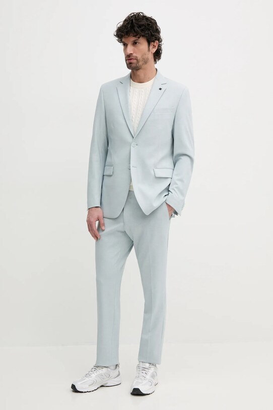 Βαμβακερό μπλουζάκι Lindbergh 30.804115.PEARL.WHITE μπεζ SS25