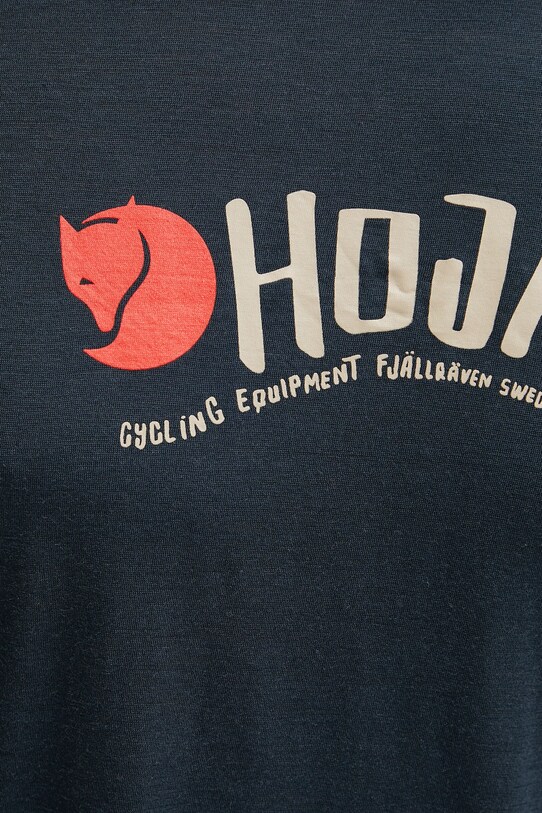 Αθλητικό μπλουζάκι Fjallraven Hoja F12600252 σκούρο μπλε