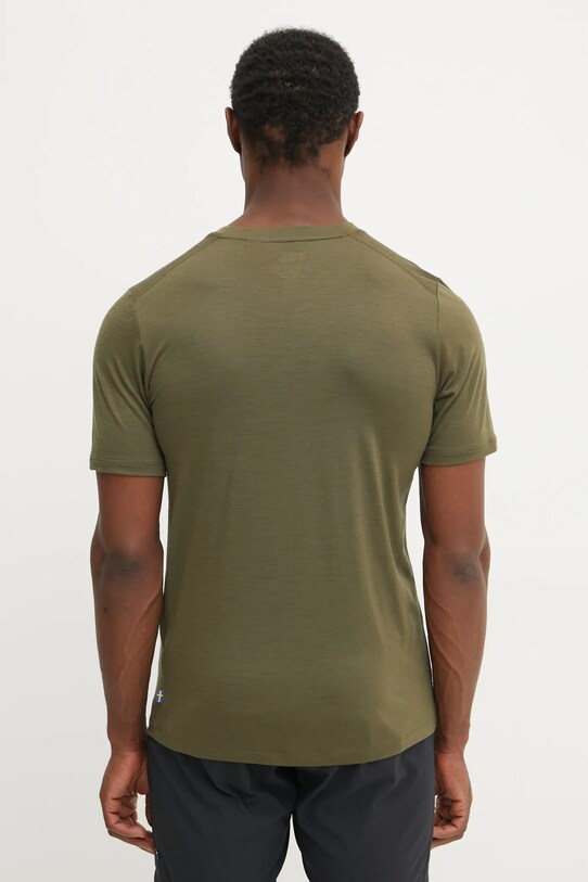 Ρούχα Αθλητικό μπλουζάκι Fjallraven Abisko Wool F87193 πράσινο