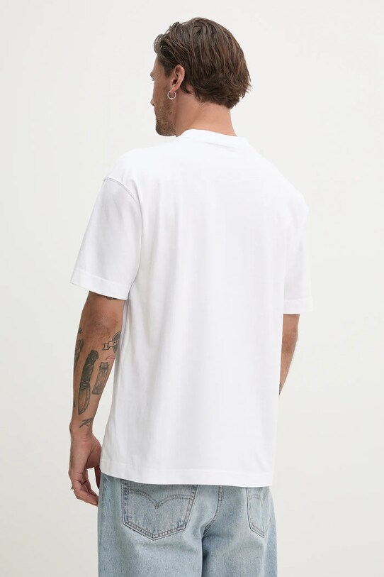 Ρούχα Βαμβακερό μπλουζάκι Hollister Co. KI324.4158.100 λευκό