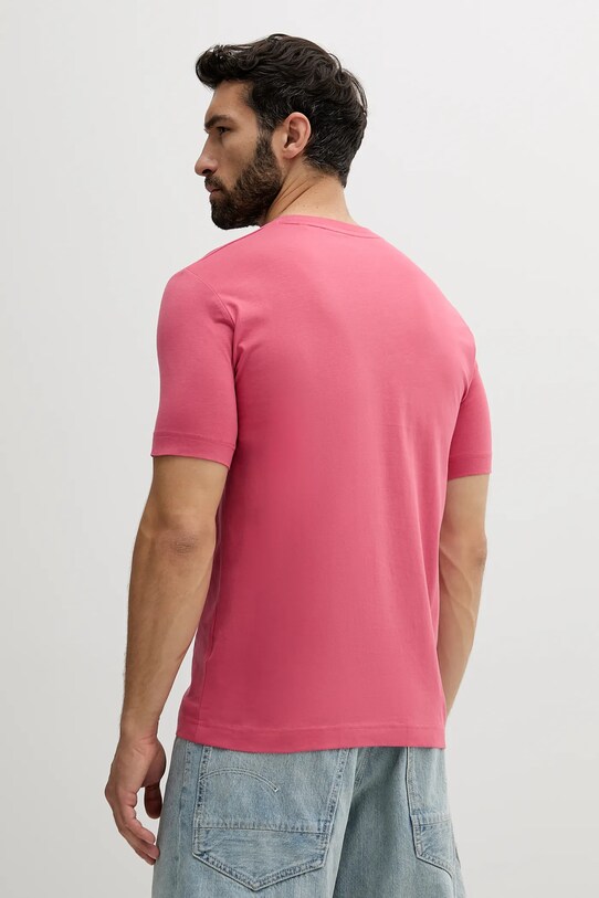 Βαμβακερό μπλουζάκι Marc O'Polo 524201251054 ροζ SS25