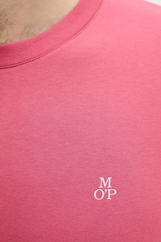 Βαμβακερό μπλουζάκι Marc O'Polo ροζ 524201251054