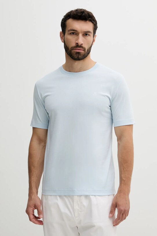 Βαμβακερό μπλουζάκι Marc O'Polo 524201251054 μπλε SS25