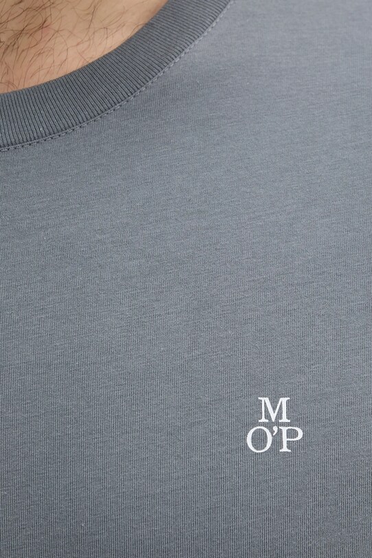 Βαμβακερό μπλουζάκι Marc O'Polo γκρί 524201251054