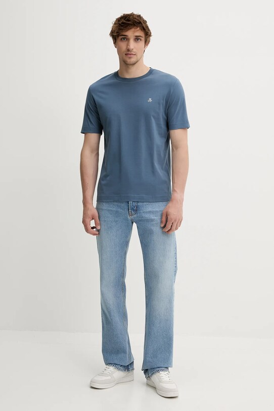 Βαμβακερό μπλουζάκι Marc O'Polo 524201251054 μπλε SS25