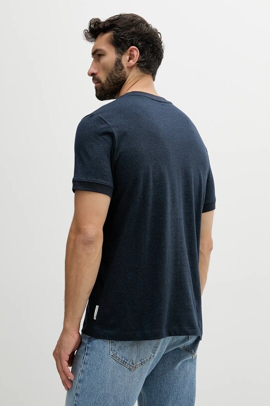 Βαμβακερό μπλουζάκι Marc O'Polo 5000006558 σκούρο μπλε SS25