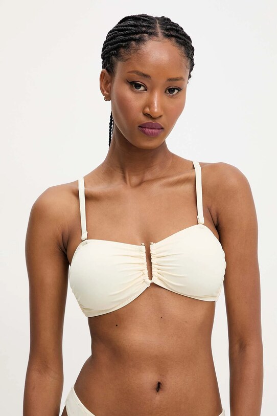 Bikini top Answear Lab χωρίς μεταλλικές μπανέλες κίτρινο hwb212.G.w54.flk