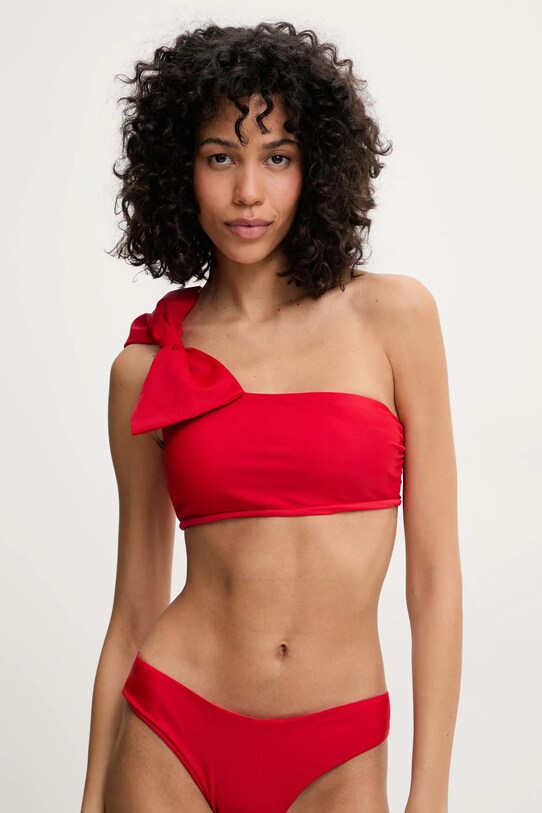 Bikini top Answear Lab χωρίς μεταλλικές μπανέλες κόκκινο hy2fw1601.g.fh