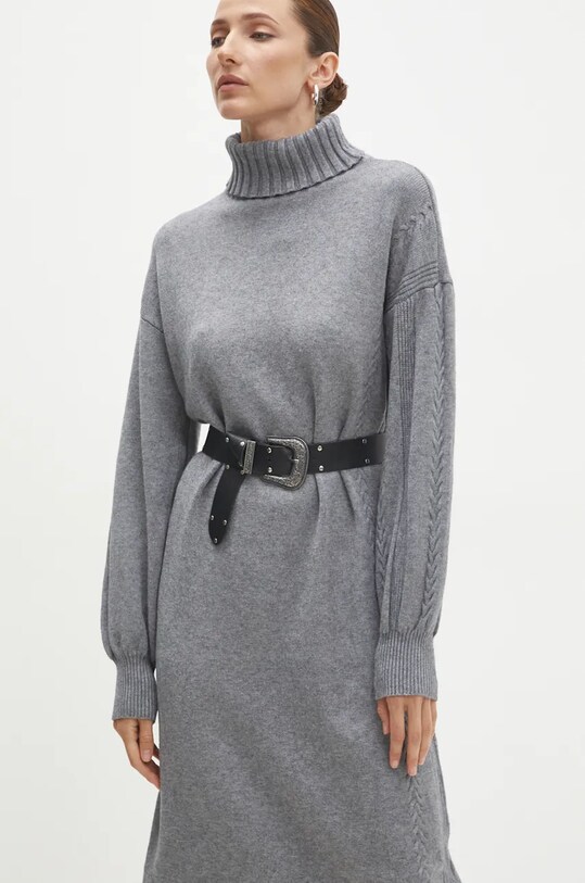 Φόρεμα Answear Lab μακρύ γκρί W2123.HLK