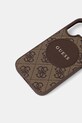 Θήκη κινητού Guess iPhone 16 GUHMP16SP4PGRSGW καφέ AA00
