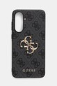 Θήκη κινητού Guess Samsung Galaxy A56 απλικέ μαύρο GUHCSA564GMGGR