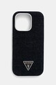 Θήκη κινητού Guess iPhone 16 Pro απλικέ μαύρο GUHMP16LRJFWTLK
