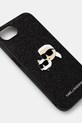 Θήκη κινητού Karl Lagerfeld iPhone 16e KLHCPSE4PFGKCPK μαύρο AA00