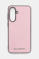 Θήκη κινητού Karl Lagerfeld Samsung Galaxy A56 για τηλέφωνο ροζ KLHCSA56PSAFWMCP