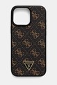 Θήκη κινητού Guess iPhone 16 Pro Max για τηλέφωνο καφέ GUHCP16XPG4GPK