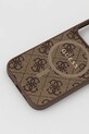 Θήκη κινητού Guess iPhone 16 Pro GUHMP16LG4GFRW καφέ AA00