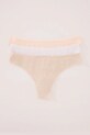 Βαμβακερό στρινγκ women'secret 3-pack βαμβάκι λευκό 7683099