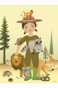 Vissevasse Αφίσα The Zookeeper 50x70 cm πολύχρωμο F.2021.005.L