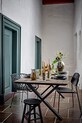 Διακοσμητικό κηροπήγιο Bloomingville Cole 82061706 σκούρο μπλε