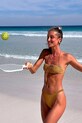 Σετ ρακέτες και μπάλα θαλάσσης SunnyLife Pickleball Set The Vacay Olive S51WPBOL