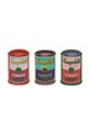 Παζλ σε μια κονσέρβα Galison Andy Warhol Soup Cans 3-pack πολύχρωμο 66930