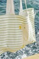 Τσάντα παραλίας SunnyLife Duck Sage Stripe πράσινο S51KCBGR