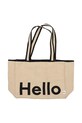 Βαμβακερή τσάντα Design Letters Hello μπεζ 10502003NABLAHELLO