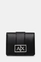 Πορτοφόλι Armani Exchange απομίμηση λείου δέρματος μαύρο XW000360.AF12039.NOS