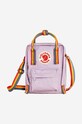 Σακίδιο Fjallraven Kanken Rainbow Sling υφασμάτινο μωβ F23623.457.907