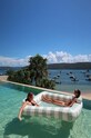 Σαλόνι και υπνοδωμάτιο Στρώμα αέρα για κολύμπι SunnyLife Luxe Twin Hammock Float The Vac S41DHWHT πολύχρωμο